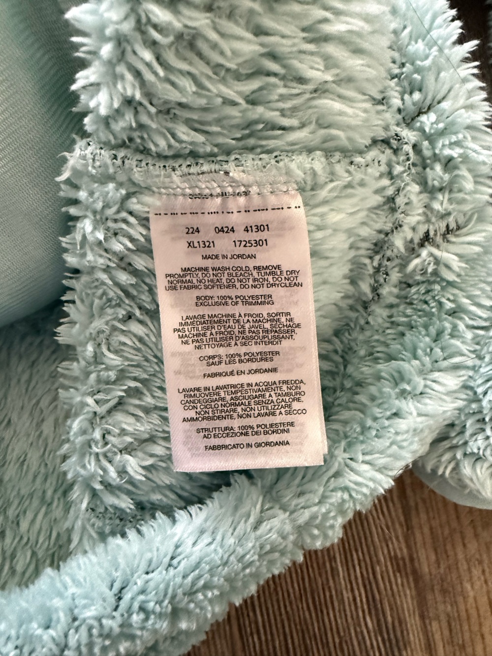 Columbia Light Mint Green Sherpa Fireside II Full Zip Sherpa Fleece Jacket SZ L - Picture 9 of 12